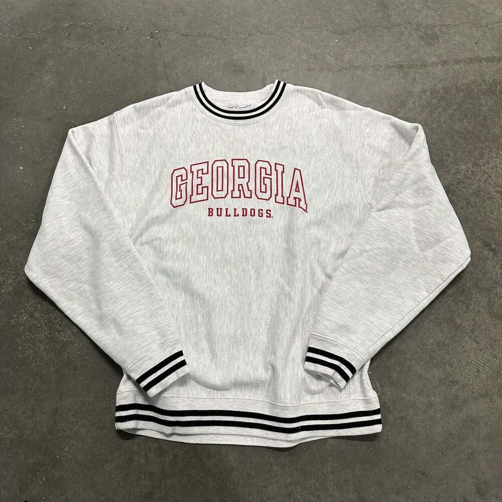 Champion Georgia Bulldogs Reverse Weave Crewneck Sweatshirt Gray